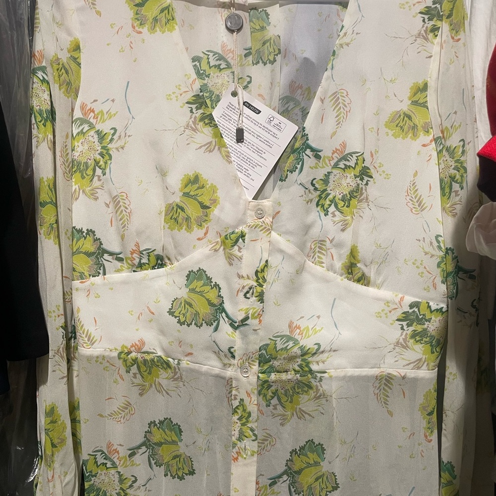 Patrizia Pepe $548 NWT V-Neck Floral Wedding Guest Dress